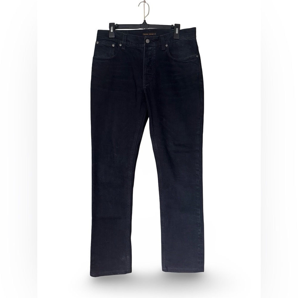 Nudie Jeans Grim Tim Black Sparkle Organic Denim 34x32
